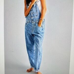 Free People We the Free Ziggy Denim Overalls XL
